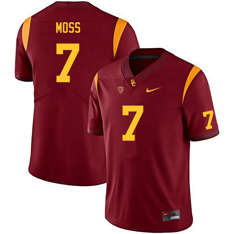Men #7 Miller Moss USC Trojans College Football Jerseys Sale-Cardinal